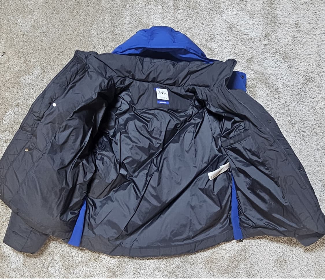 아더에러x자라 오버사이즈 패딩 자켓 그레이 M 상품이미지2