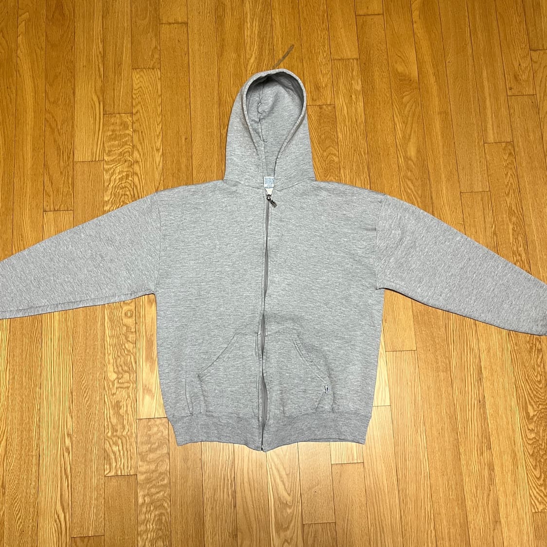 [L] 90s 빈티지 러셀 후드집업 헤더 그레이 상품이미지2