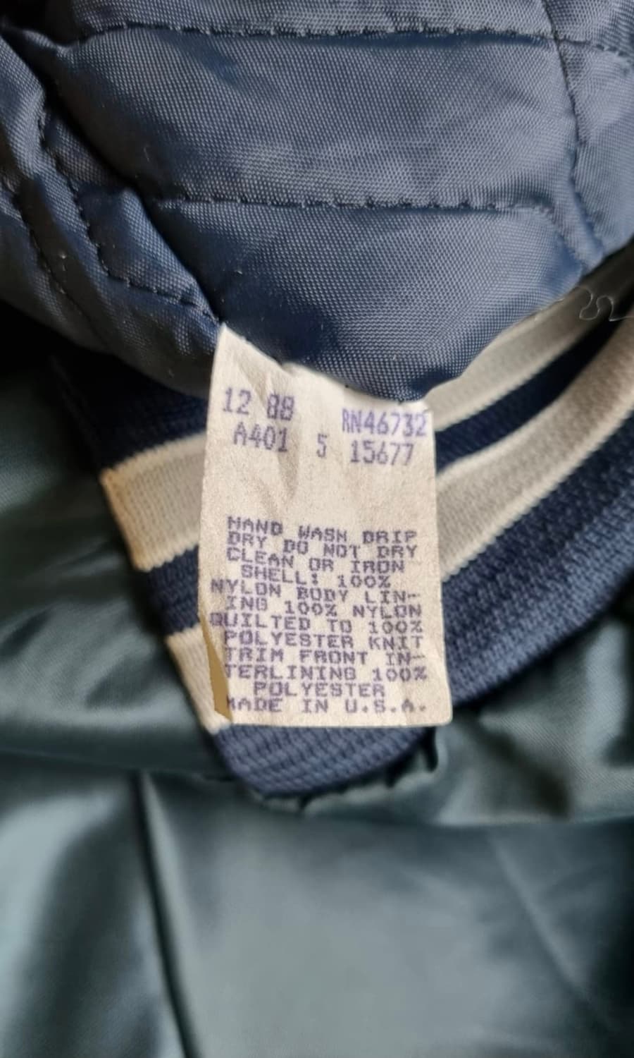 초크라인 네이비 바시티 자켓 XL (MADE IN USA) 상품이미지3