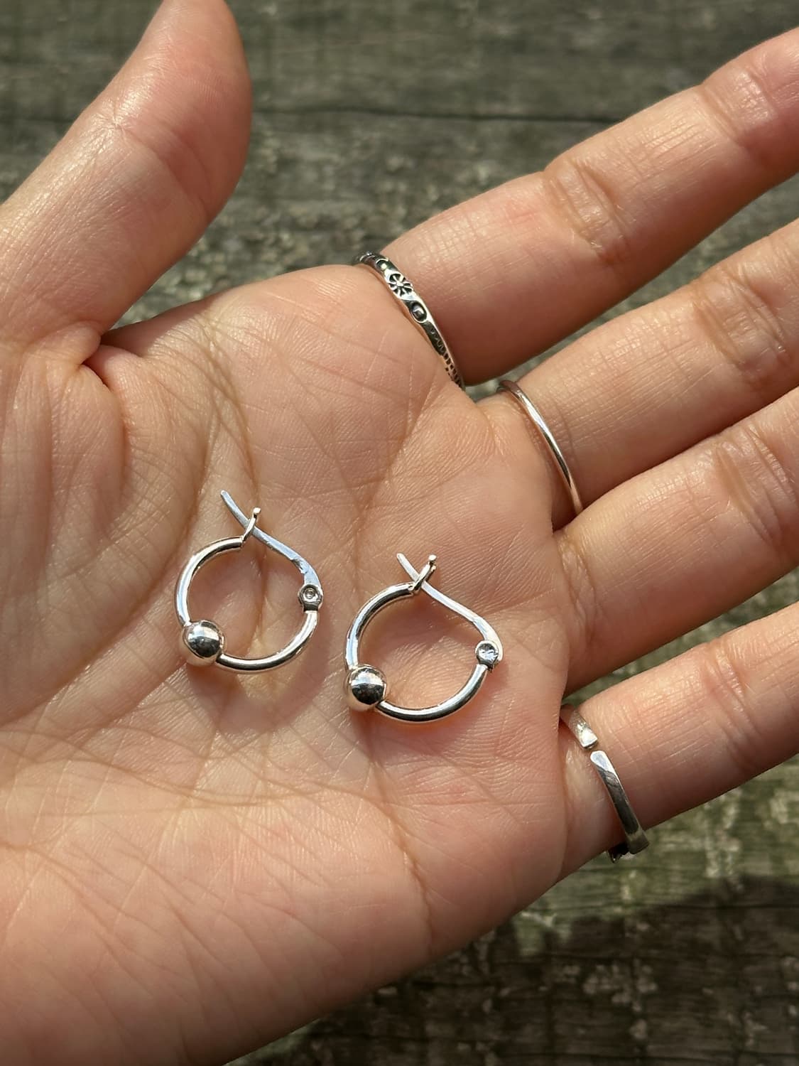 ball hoop 925silver earring  상품이미지4