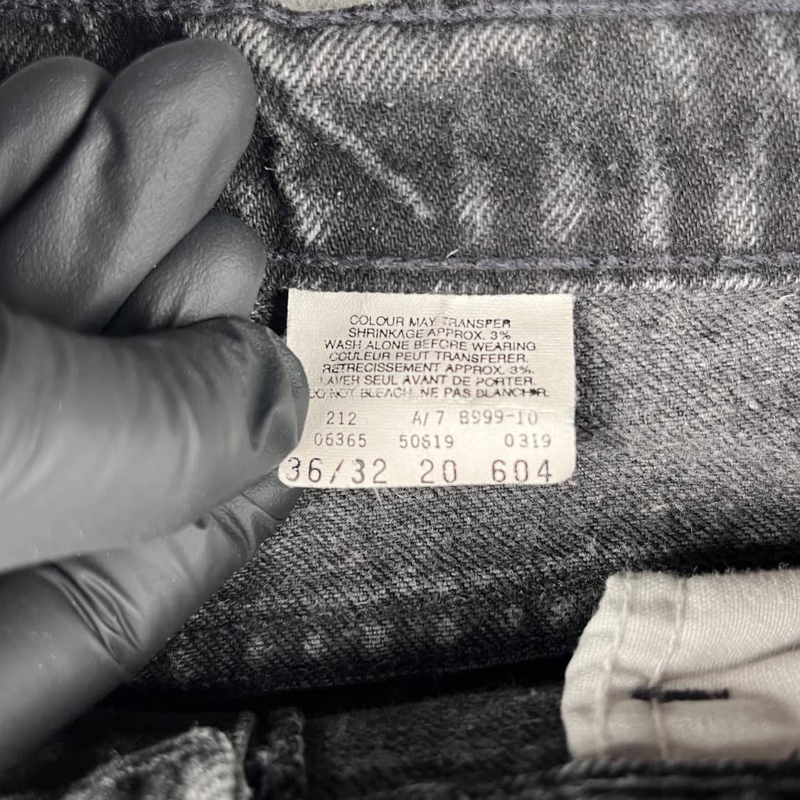 빈티지 리바이스 619 블랙진 상품이미지3