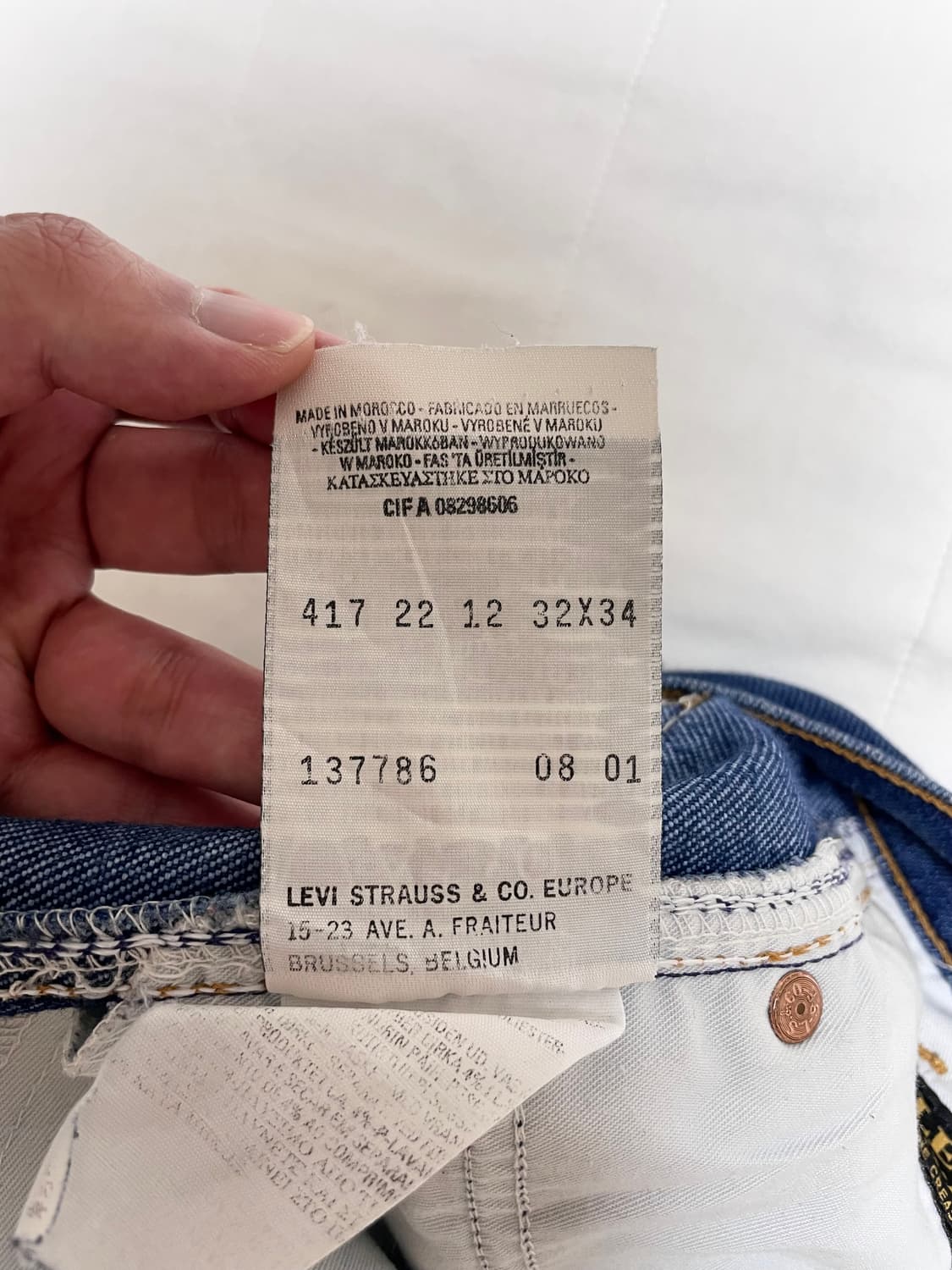 리바이스 유로판 부츠컷 스타프레스트 데님 517 벨바텀 상품이미지6