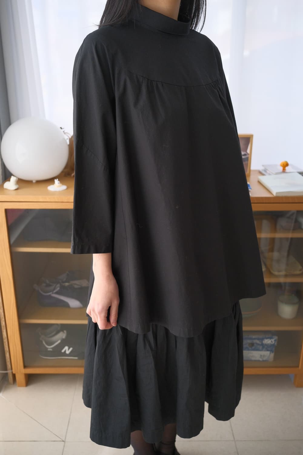Band collar blouse 상품이미지1