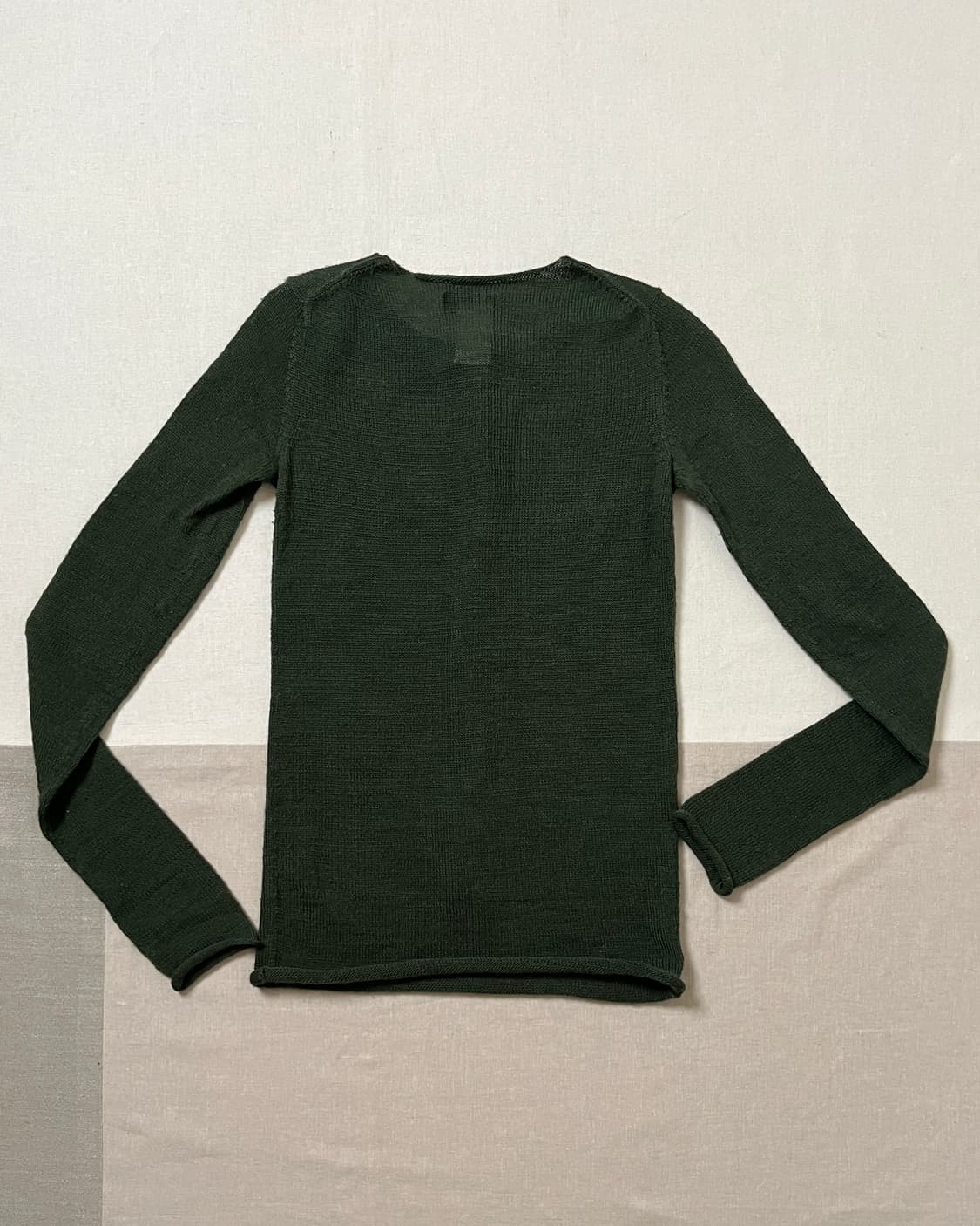 요지야마모토 롱 플라켓 니트 Y’s yohji yamamoto 헨리넥 상품이미지5