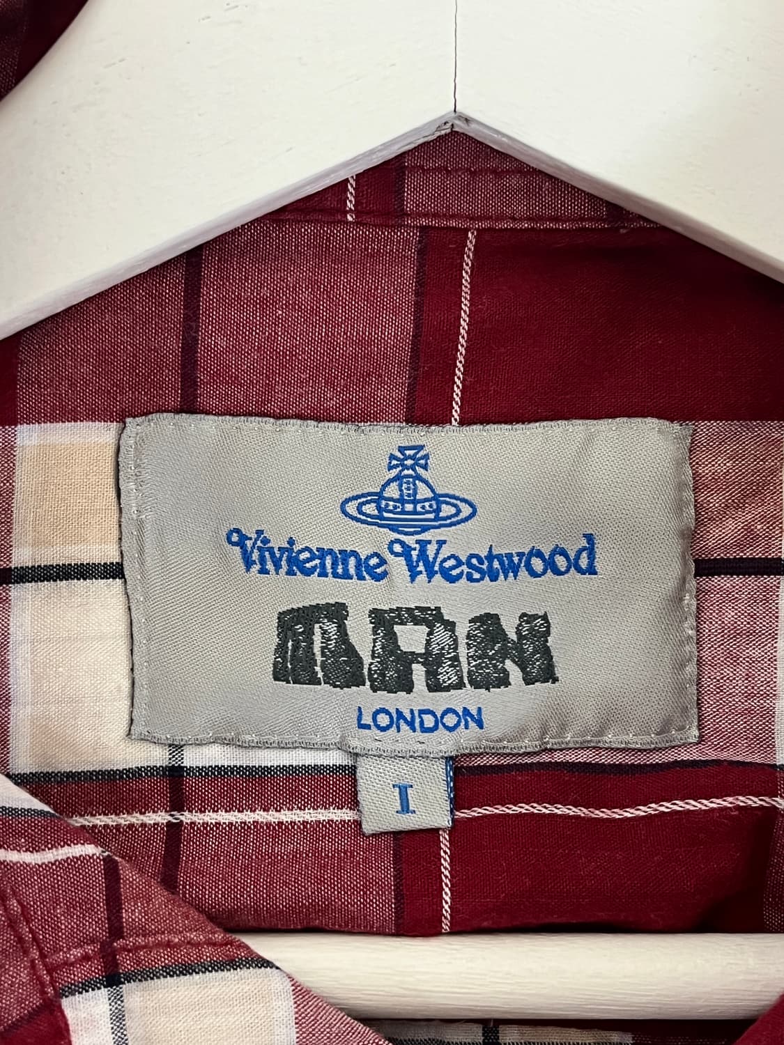 비비안웨스트우드 빈티지 체크 셔츠 반팔 vivienne Westwood 상품이미지3