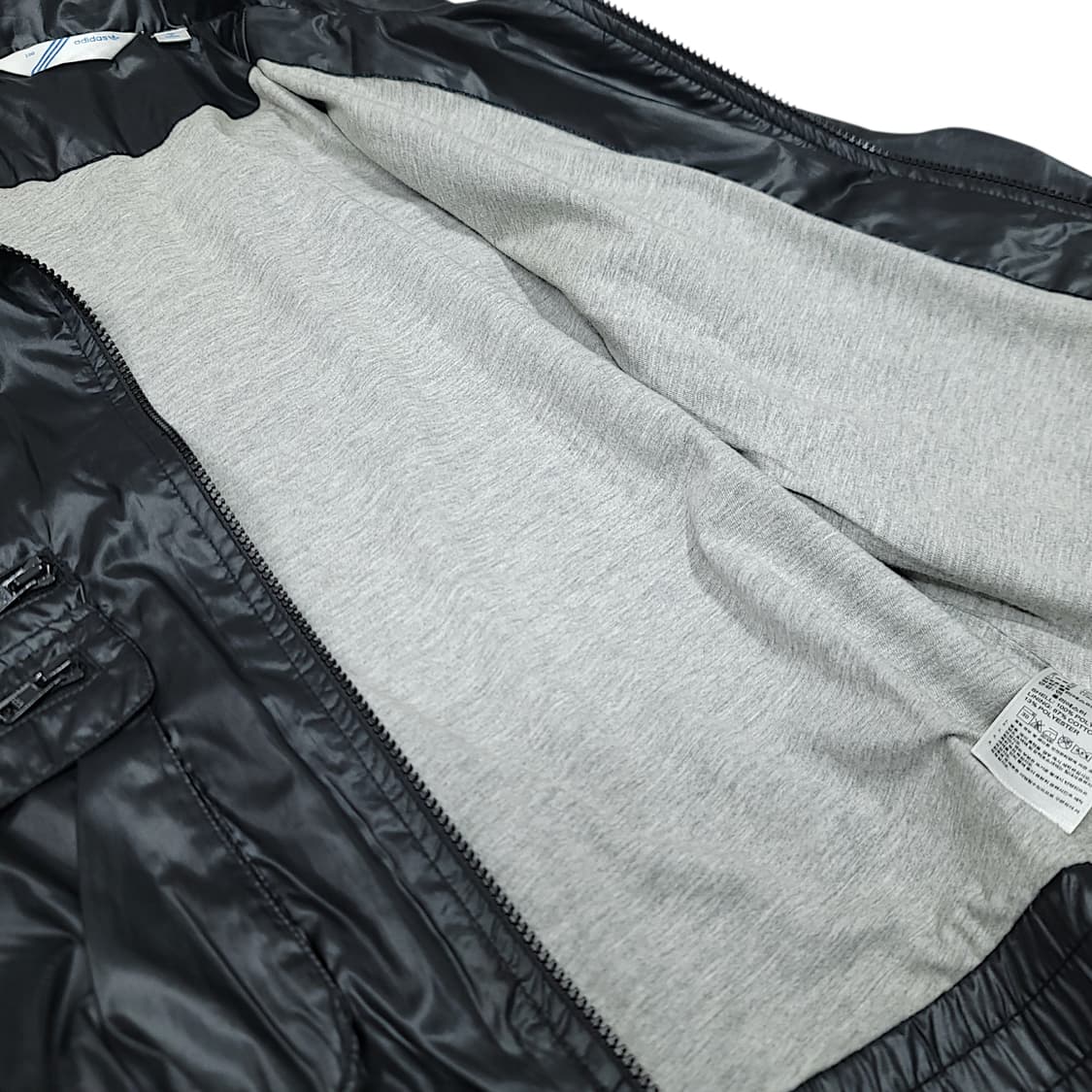 [100] 아디다스 파이어버드 올 블랙 유광 유틸리티 집업 자켓 상품이미지7