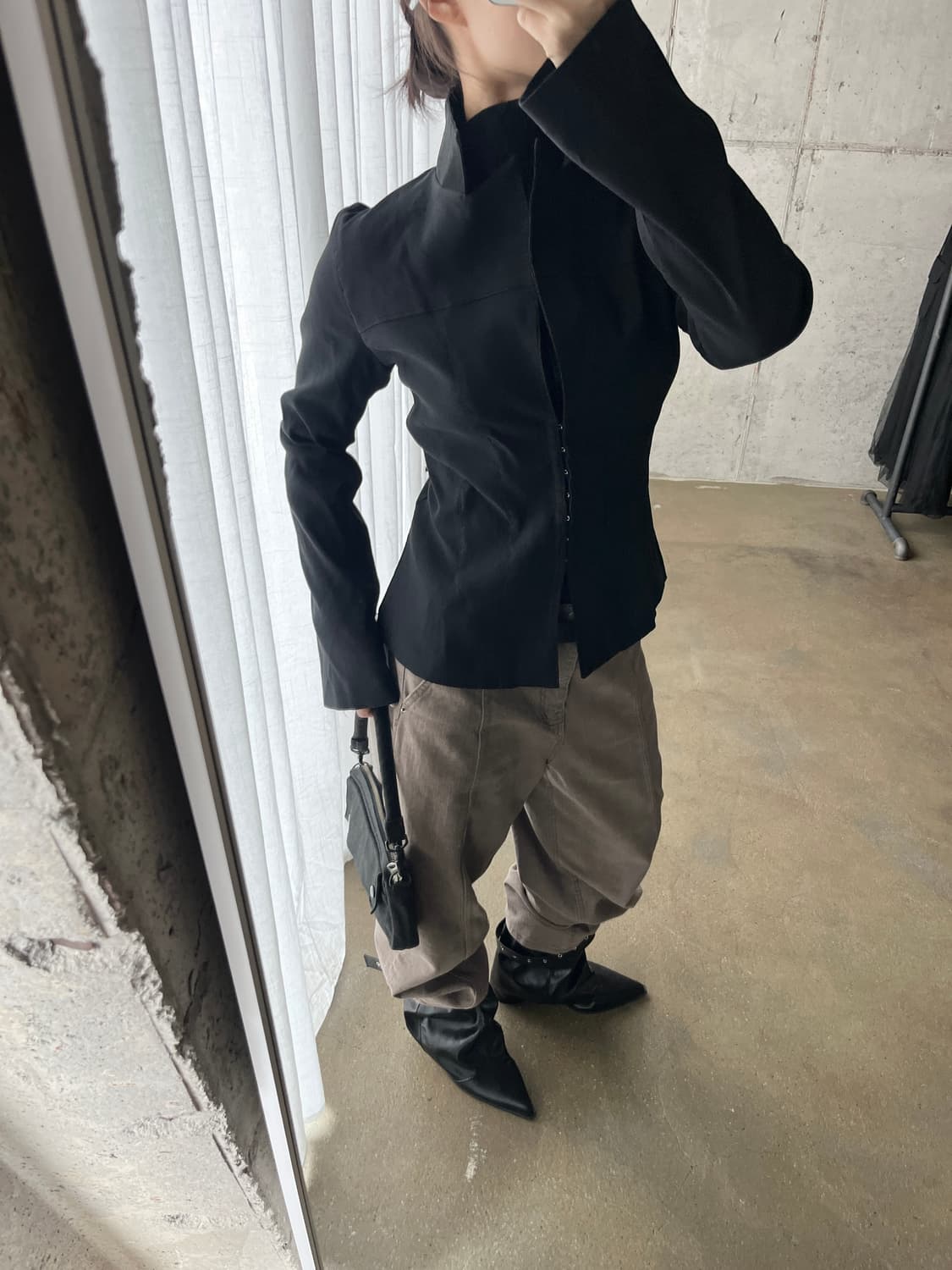 90s Wrapper 후크 자켓 블랙 상품이미지3