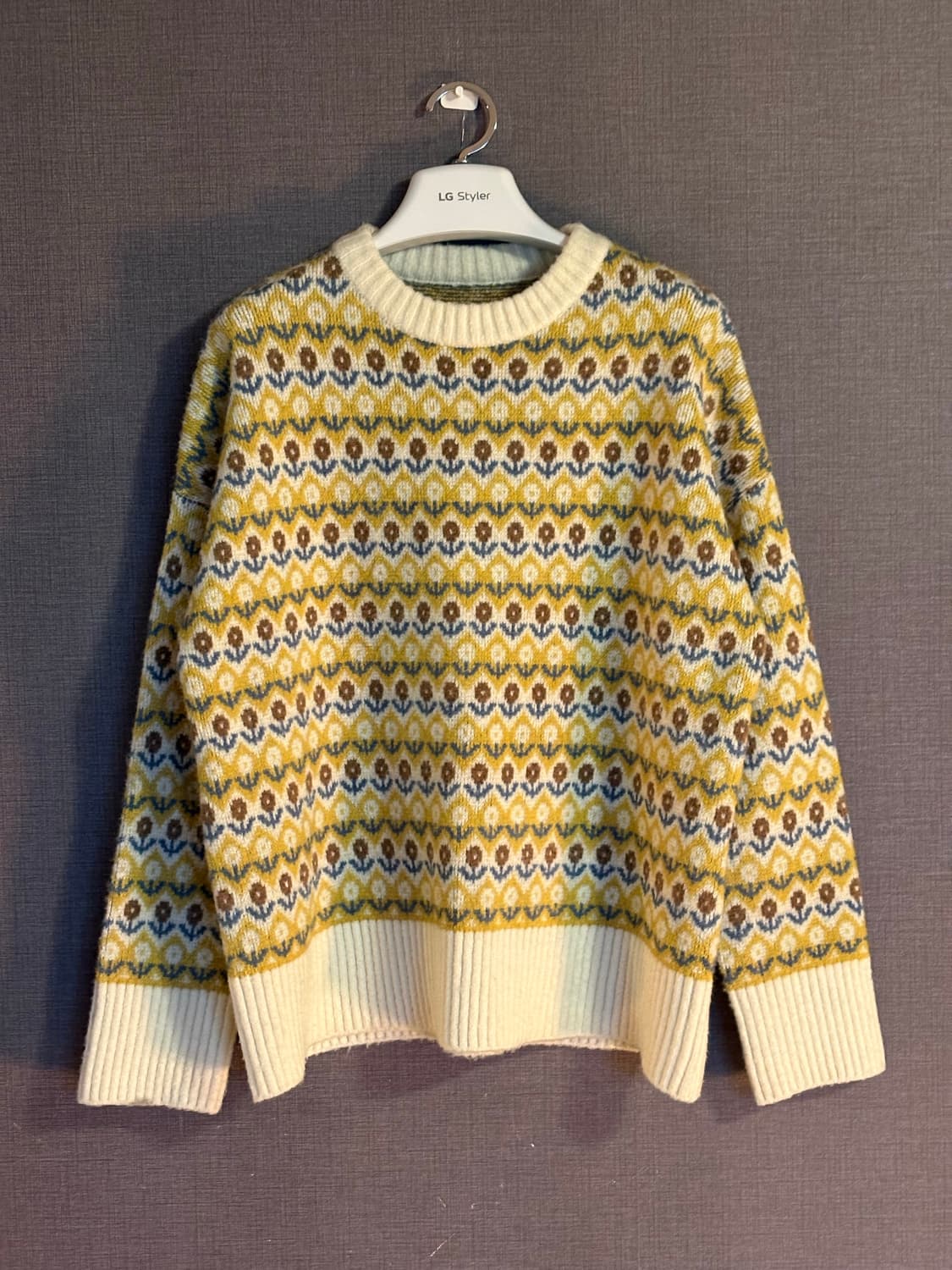 패턴 니트 Japan 상품이미지1