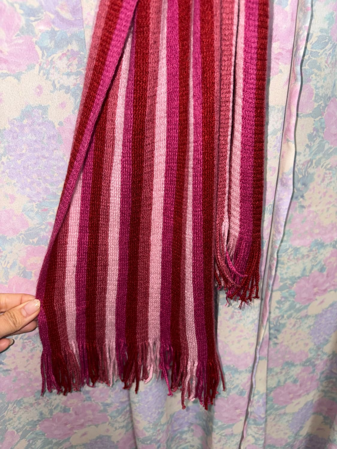 핑크 스트라이프 머플러 상품이미지7