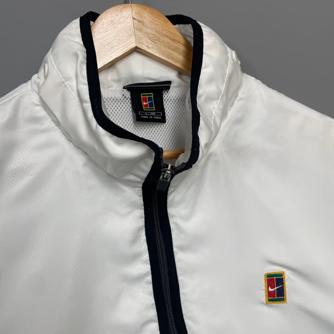 나이키 테니스 아노락 배색 화이트 L [041604] 상품이미지6