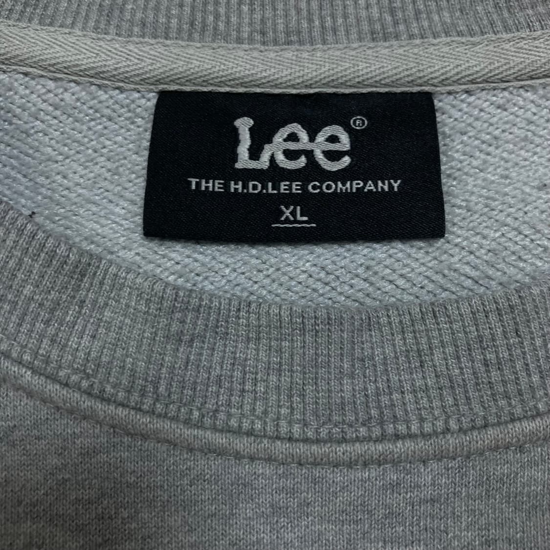 Lee 스펠아웃 빅로고 그레이 맨투맨 상품이미지3