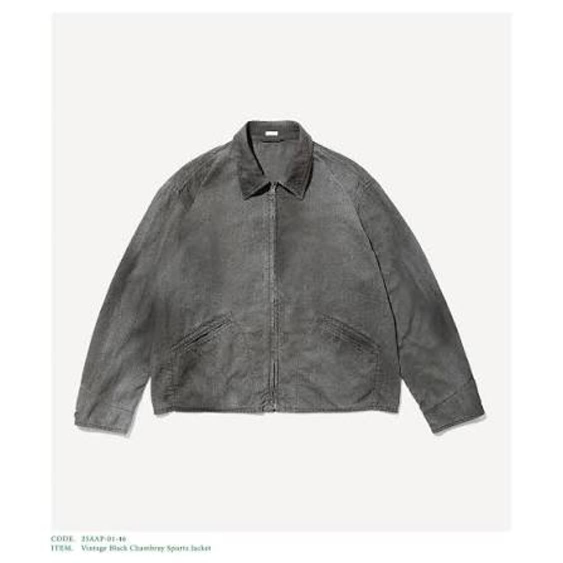 아프레쎄 25AW black chambray 스포츠자켓 3사 새상품 상품이미지1
