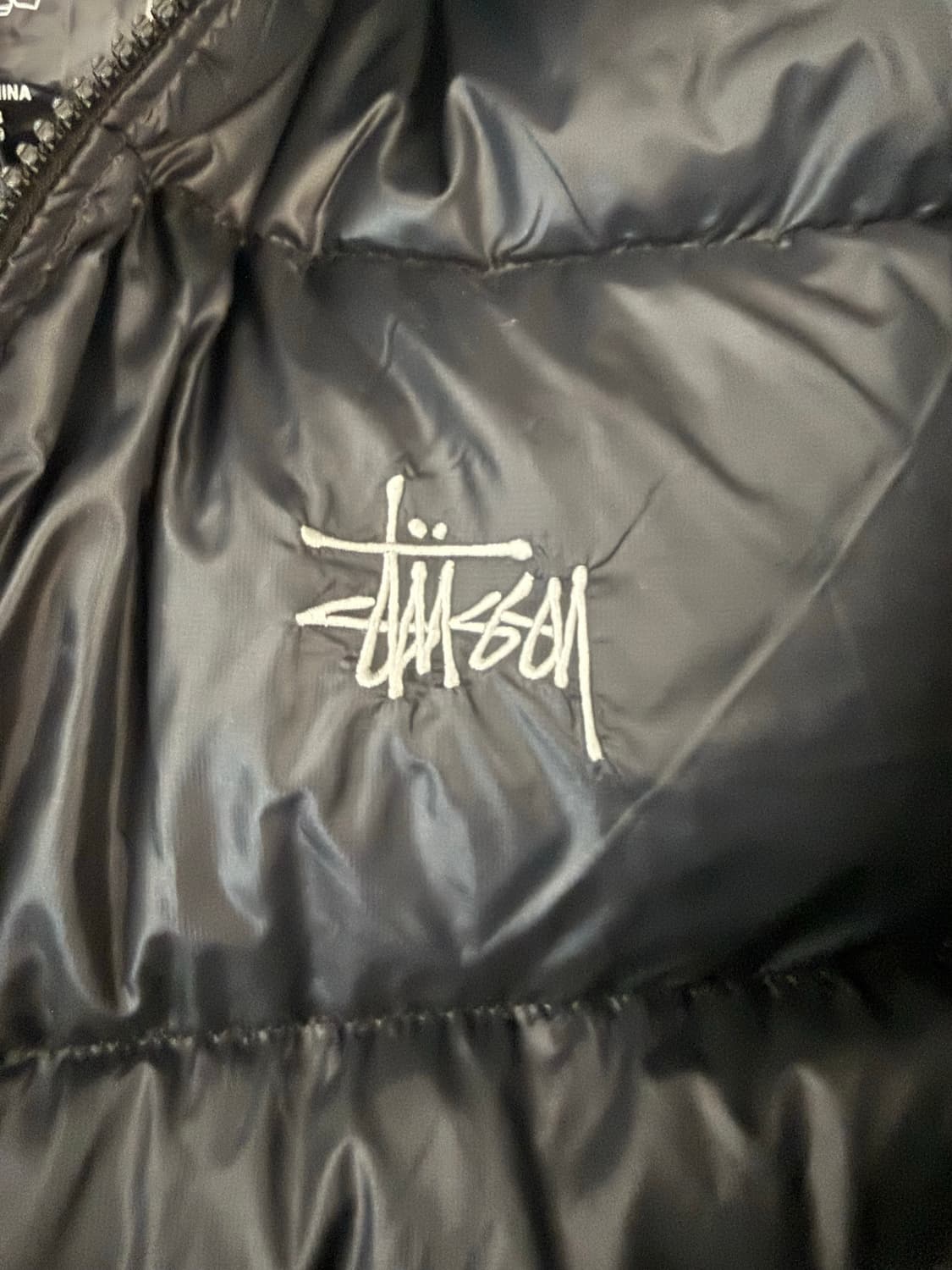 스투시 다운 파카 마이크로 립스탑 팬텀 블랙 상품이미지2