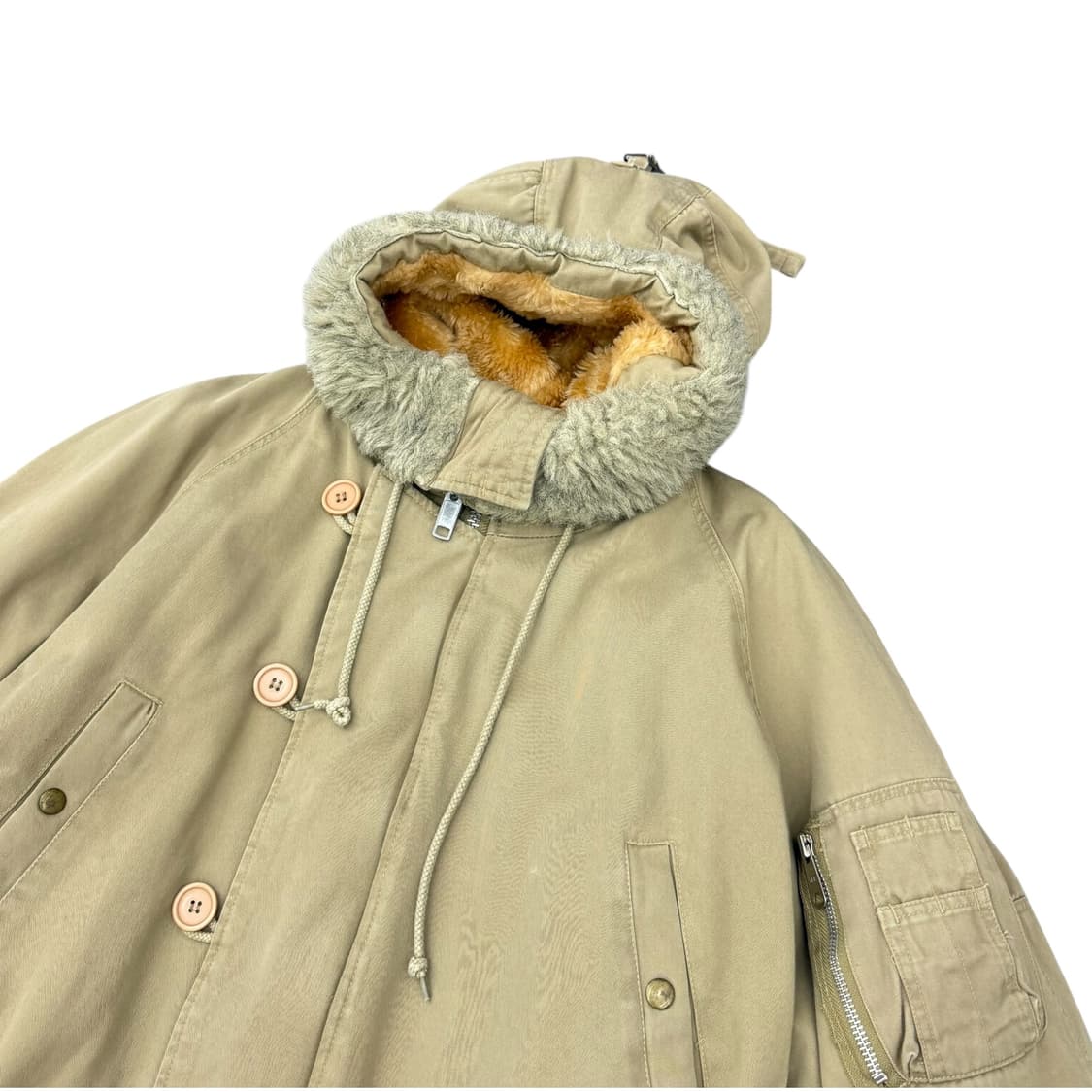 JPN 네오 블러드 모즈코트 퍼 후드 야상 자켓 상품이미지3