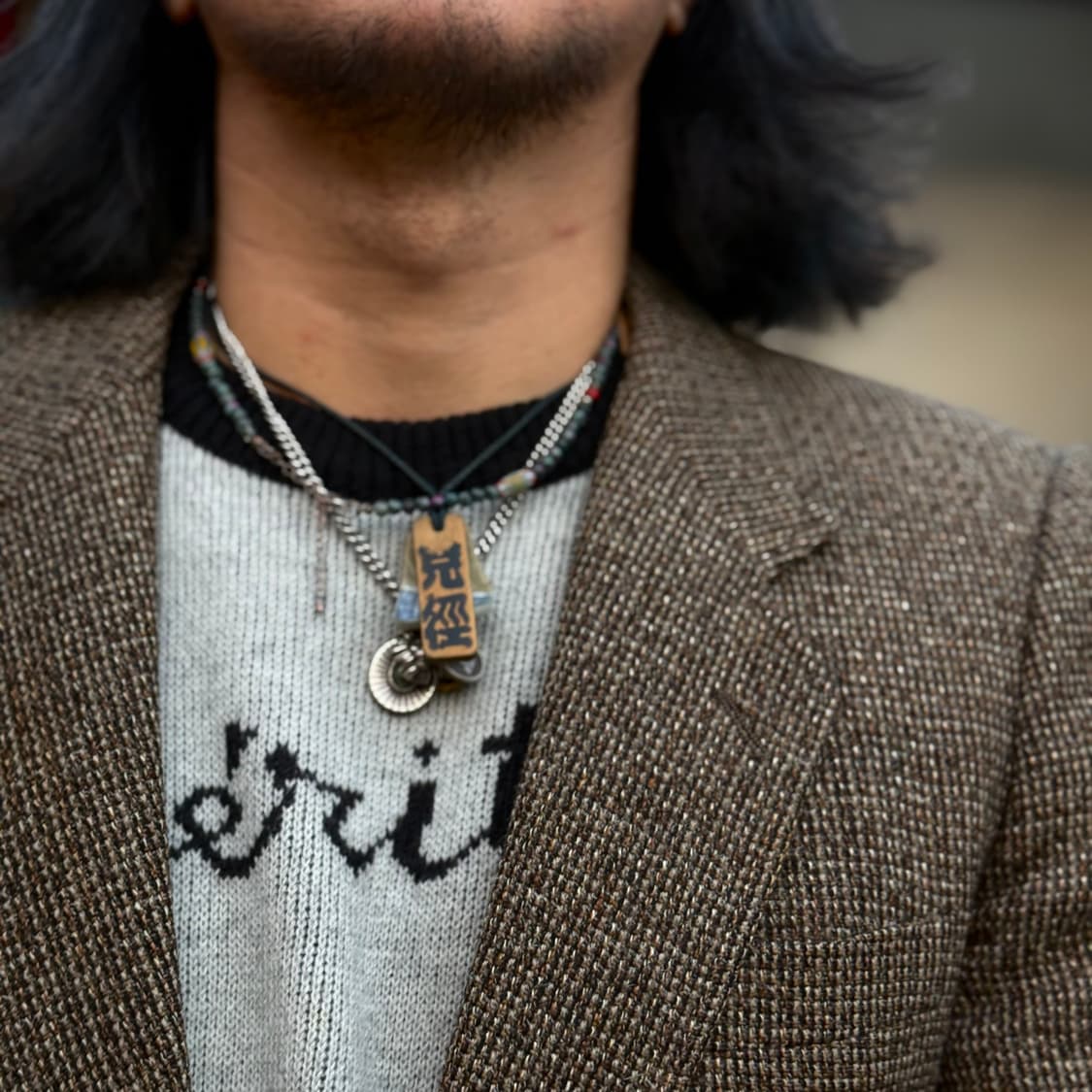 90‘s Facis 트위드 울 자켓 100 상품이미지10