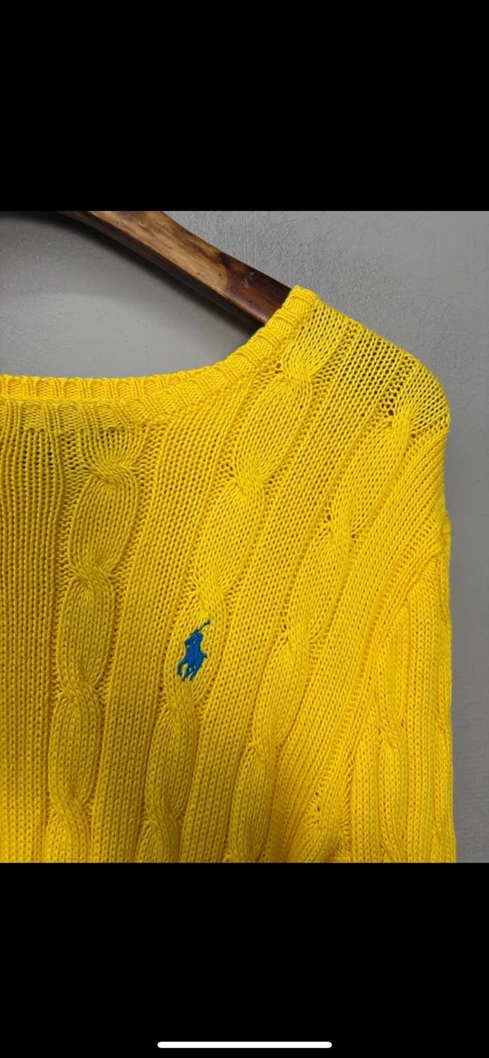 폴로랄프로렌 옐로우 케이블 니트 H1585 상품이미지3