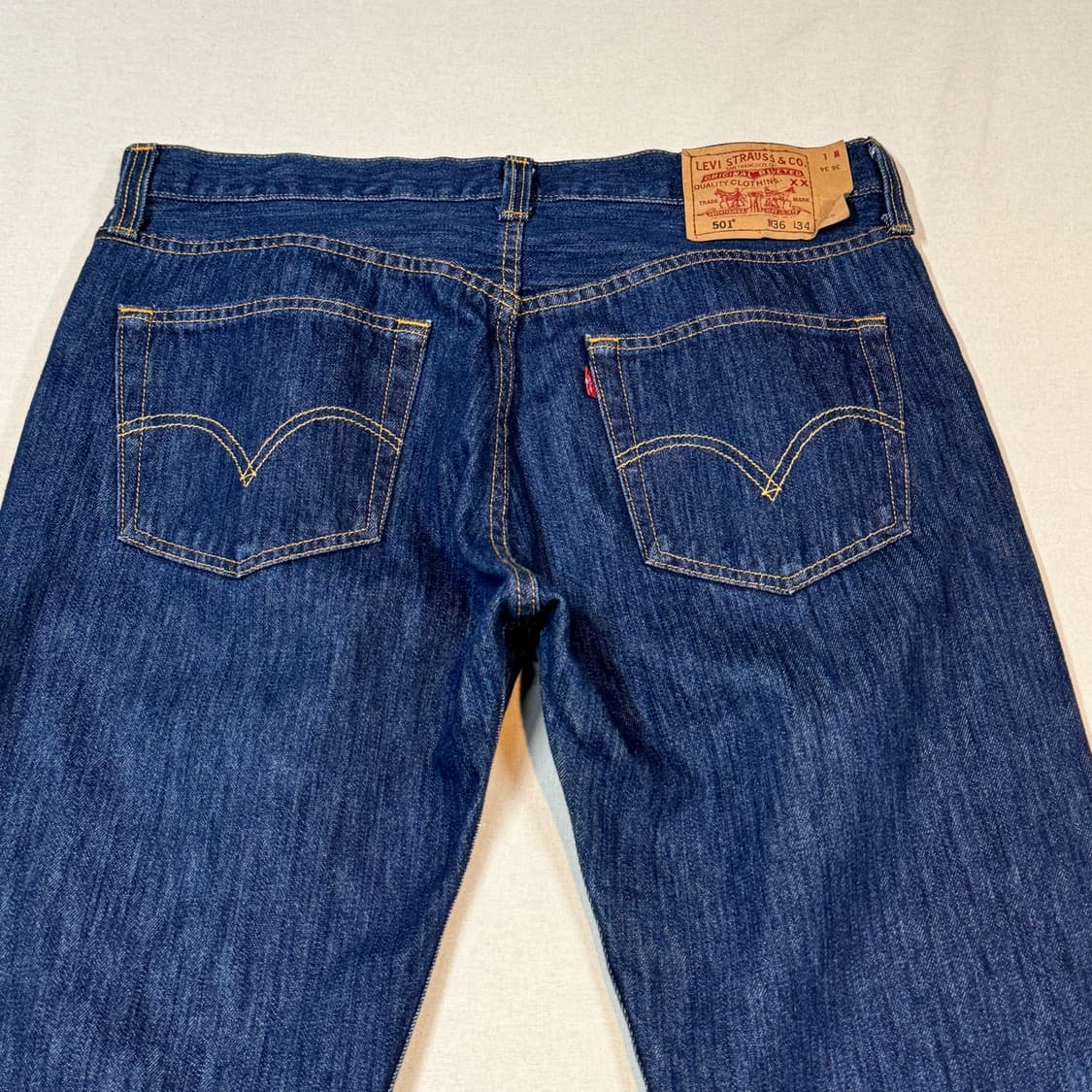 36inch) 리바이스 501 버튼플라이 진청 데님 청바지 상품이미지2