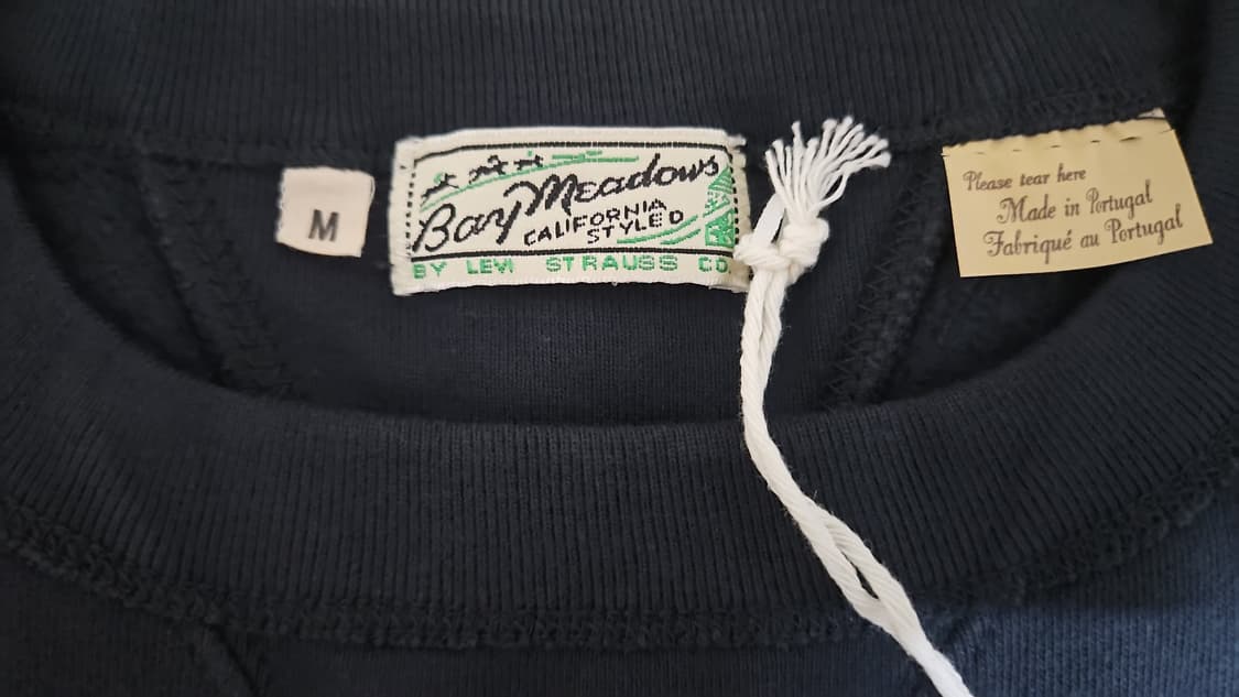 리바이스 LVC 1940's 베이 메도우 스웨트셔츠 젯 블랙 M 상품이미지6