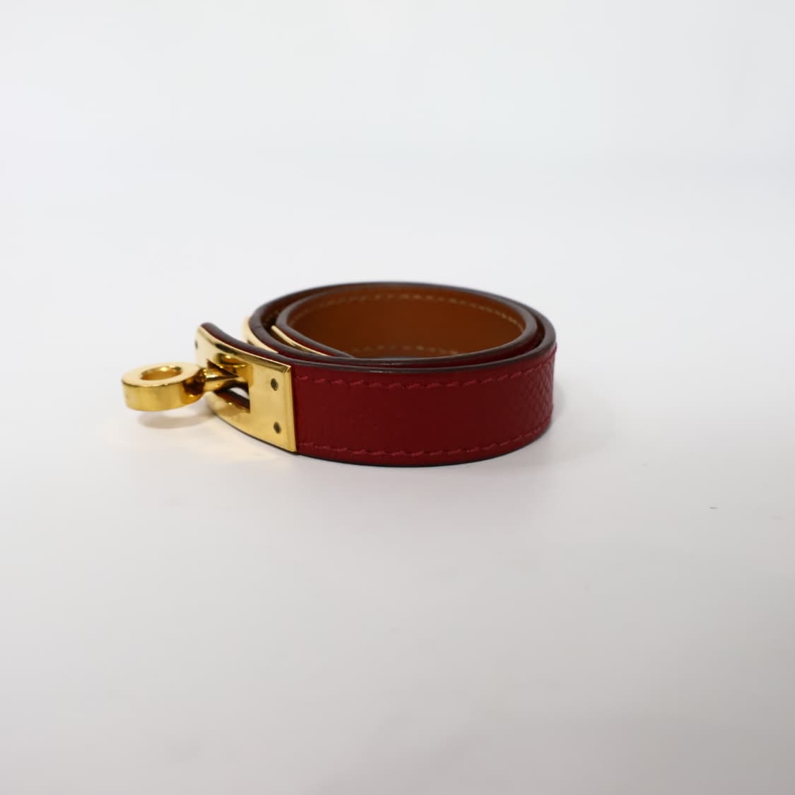 에르메스 버건디 금장 버클 켈리 팔찌 XS 상품이미지3