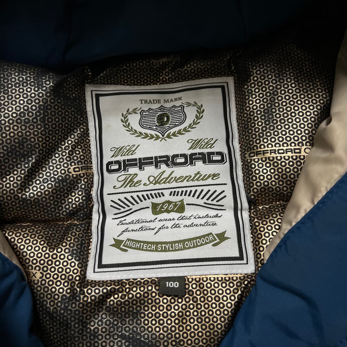 오프로드 옴니히트 덕다운 와펜 퍼후드 패딩 점퍼 [딥 블루] L/100 상품이미지5