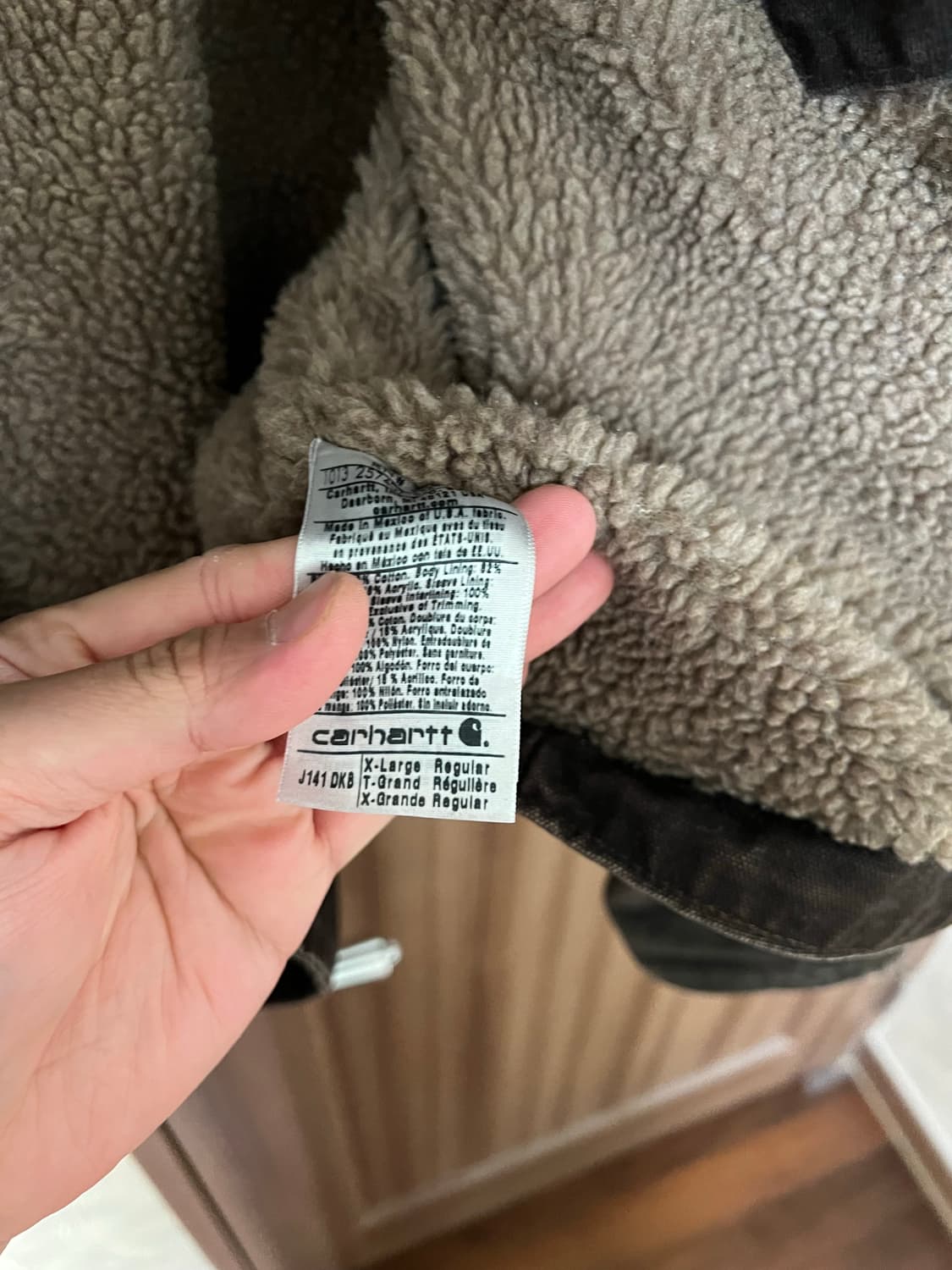 칼하트 J141 셰르파 자켓 xl (DKB) 상품이미지4