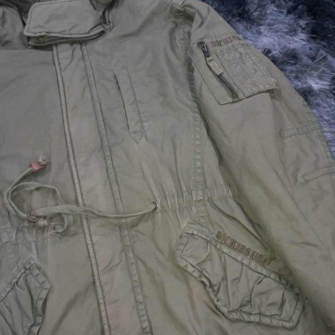 투티/0310 디키즈 1922 야상 자켓 카키 아우터 빈티지 남녀공용 상품이미지6