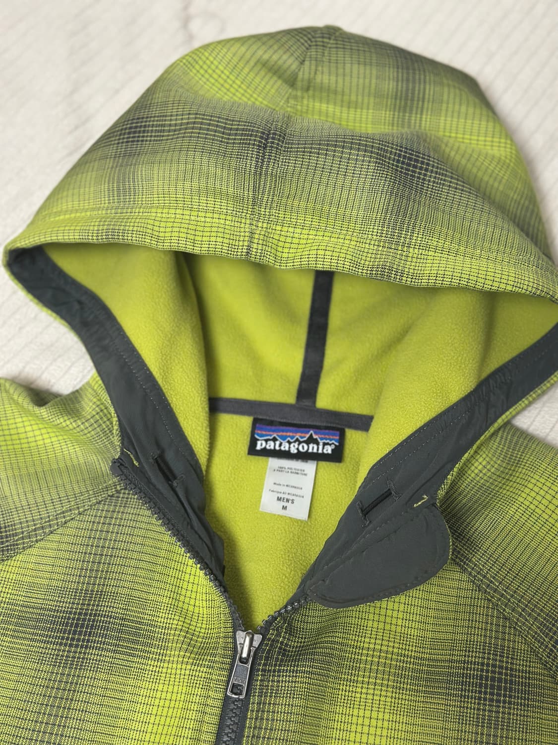 파타고니아 후드집업 체크 M 상품이미지5