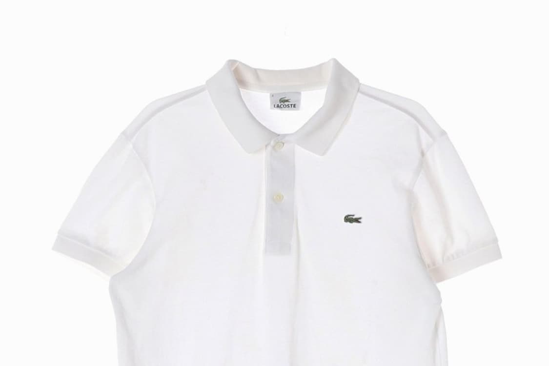 라코스테 화이트 빈티지 피케 폴로 셔츠 4 상품이미지3