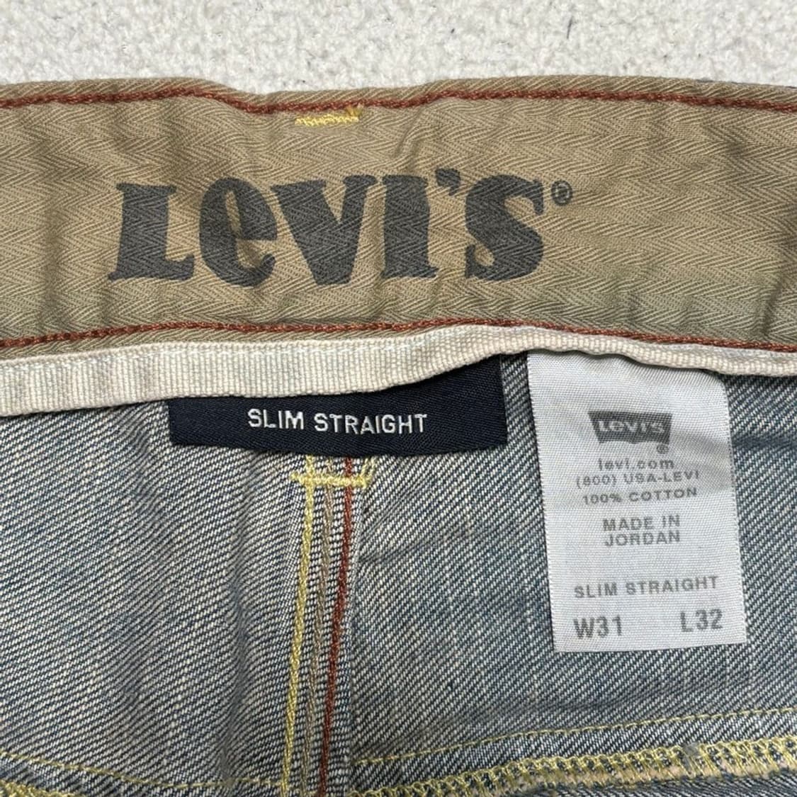 LEVI'S SLIM STRAIGHT 데님 팬츠 31 | 32 상품이미지3