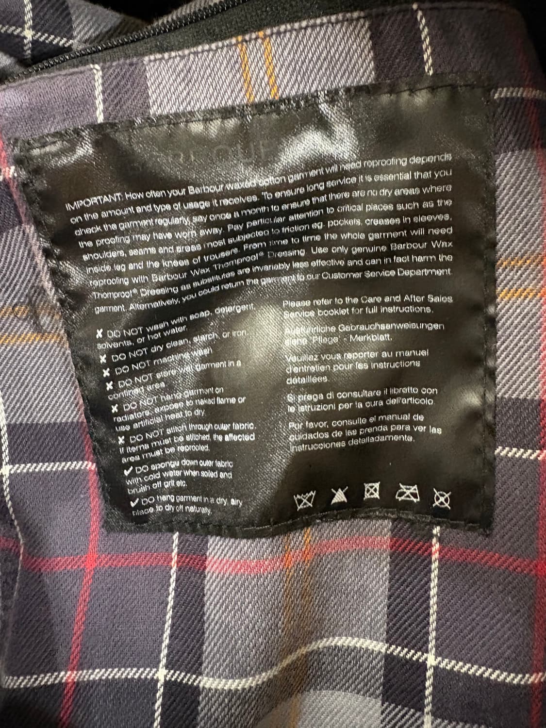 바버 애쉬비 왁스 자켓 상품이미지5