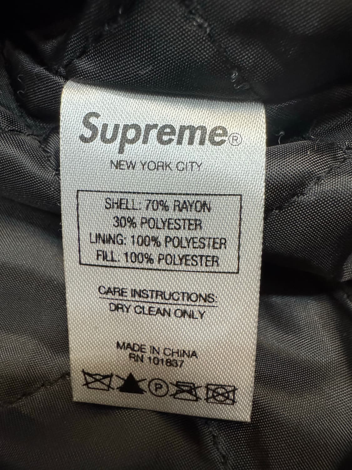 [M] 슈프림 다이아몬드 레이온 봄버 더스티 핑크  상품이미지8