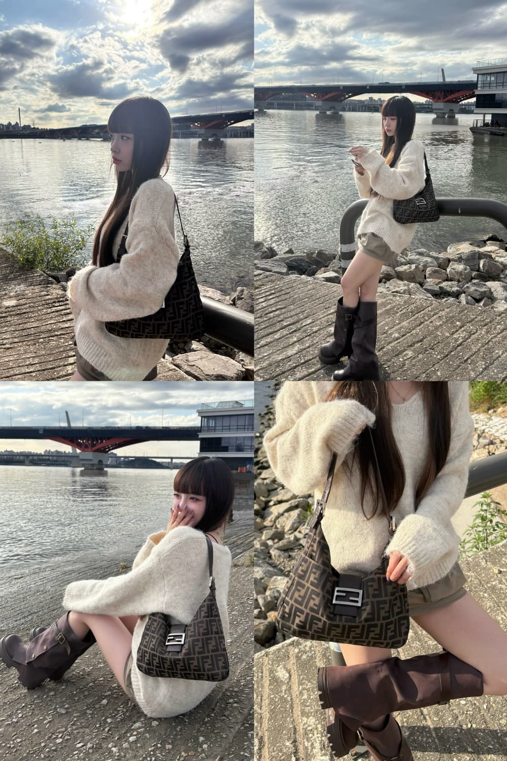 펜디 주카 반달 바게트백 상품이미지2