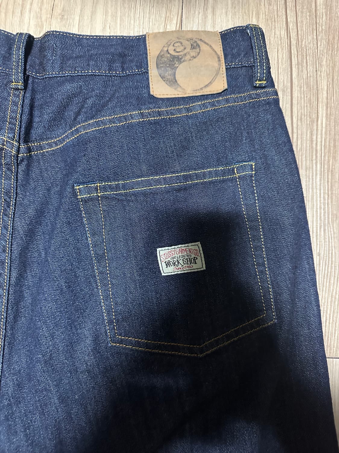 스투시 X 아워레가시 데님 팬츠 인디고 33 택보유 상품이미지4