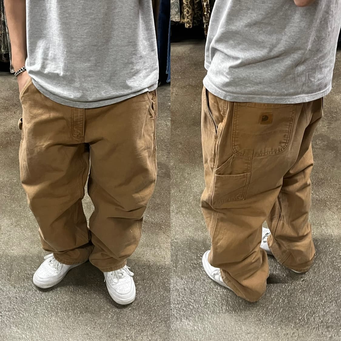 Carhartt 플란넬 라인드 카펜터 팬츠 (36) 상품이미지1