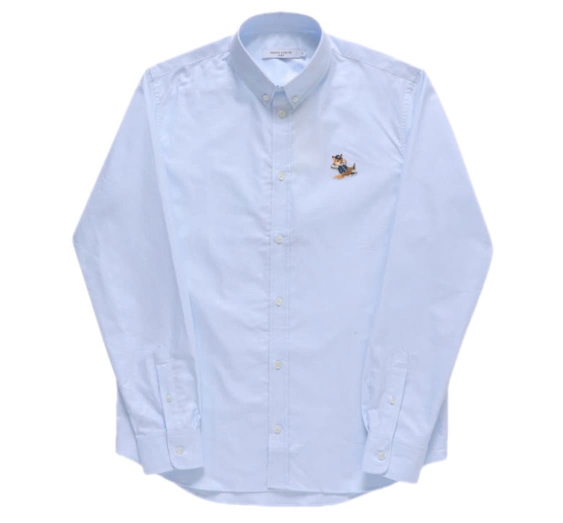 MAISON KITSUNE 메종키츠네 드레스드 폭스패치 릴렉스드 셔츠 상품이미지1