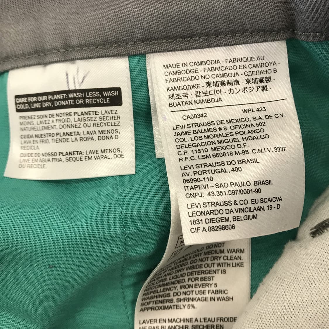 리바이스 그레이 워시드 치노팬츠 [32x34] 상품이미지5