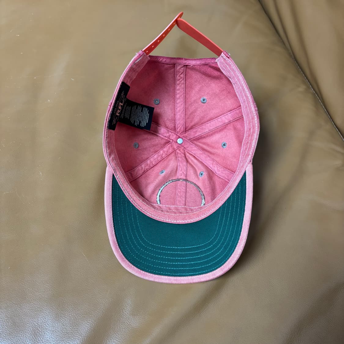 RRL 더블알엘 랄프로렌 폴로 윙로고 6패널 볼캡 모자 워시드 레드 상품이미지6