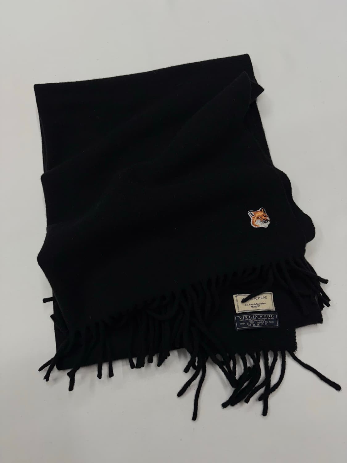메종키츠네  스몰 폭스 버진 울 머플러 목도리 상품이미지3