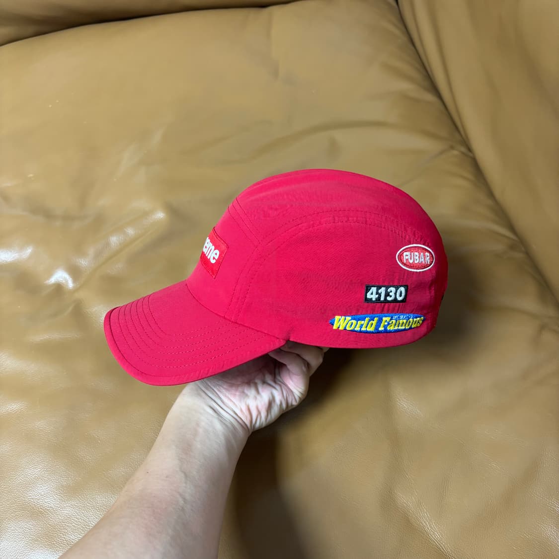 Supreme 슈프림 트레일 레드 캠프캡 모자 (Trail Red) 상품이미지4