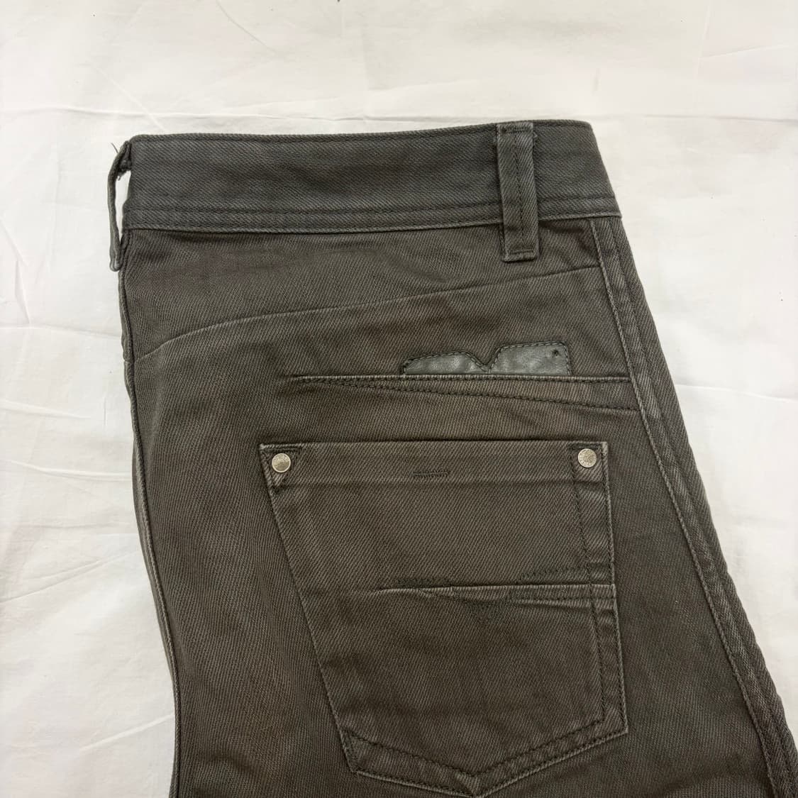 디젤 달론 레귤러 스트레이트 카키 데님팬츠 상품이미지7