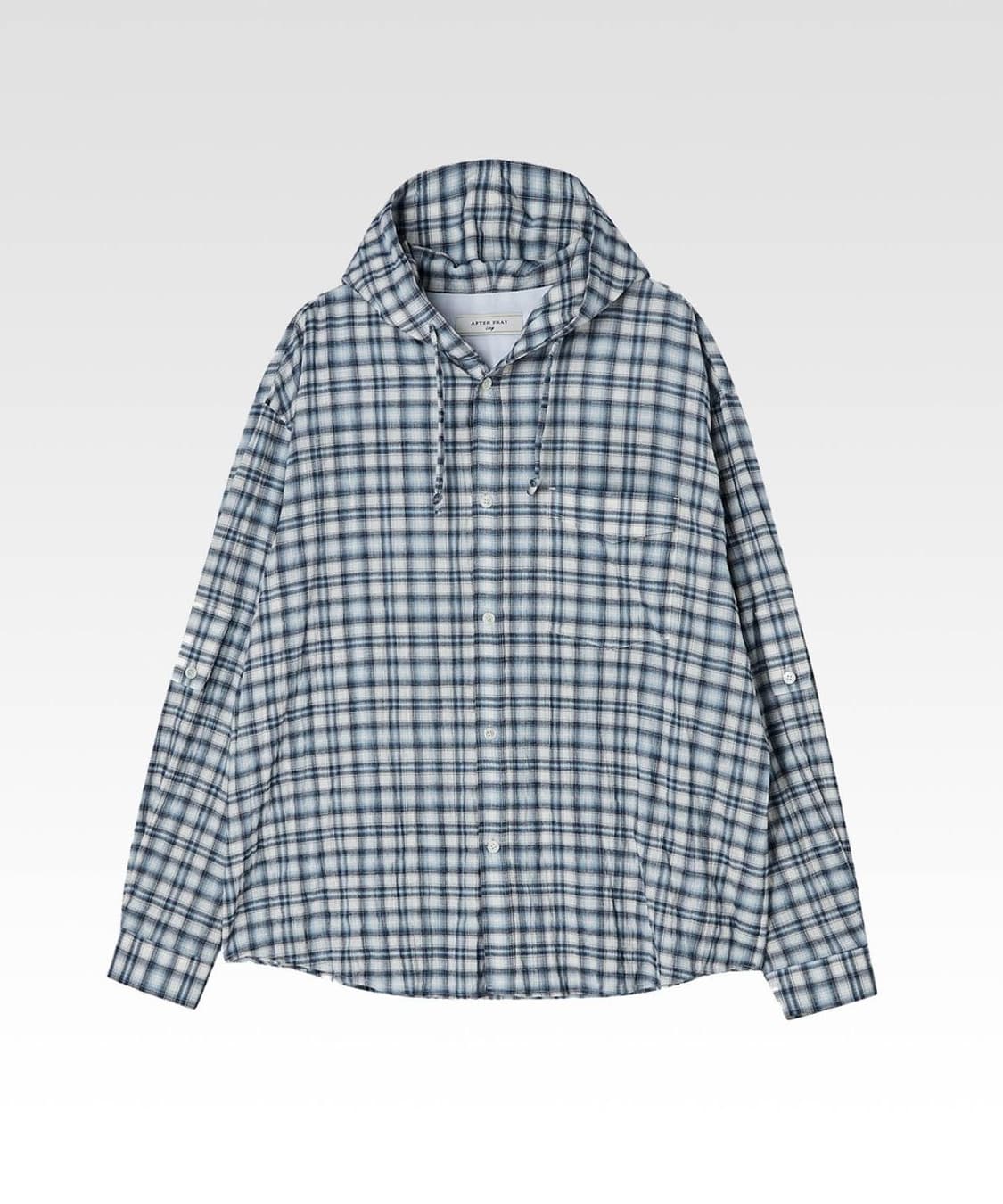 애프터프레이 후드 체크 셔츠 s 상품이미지1