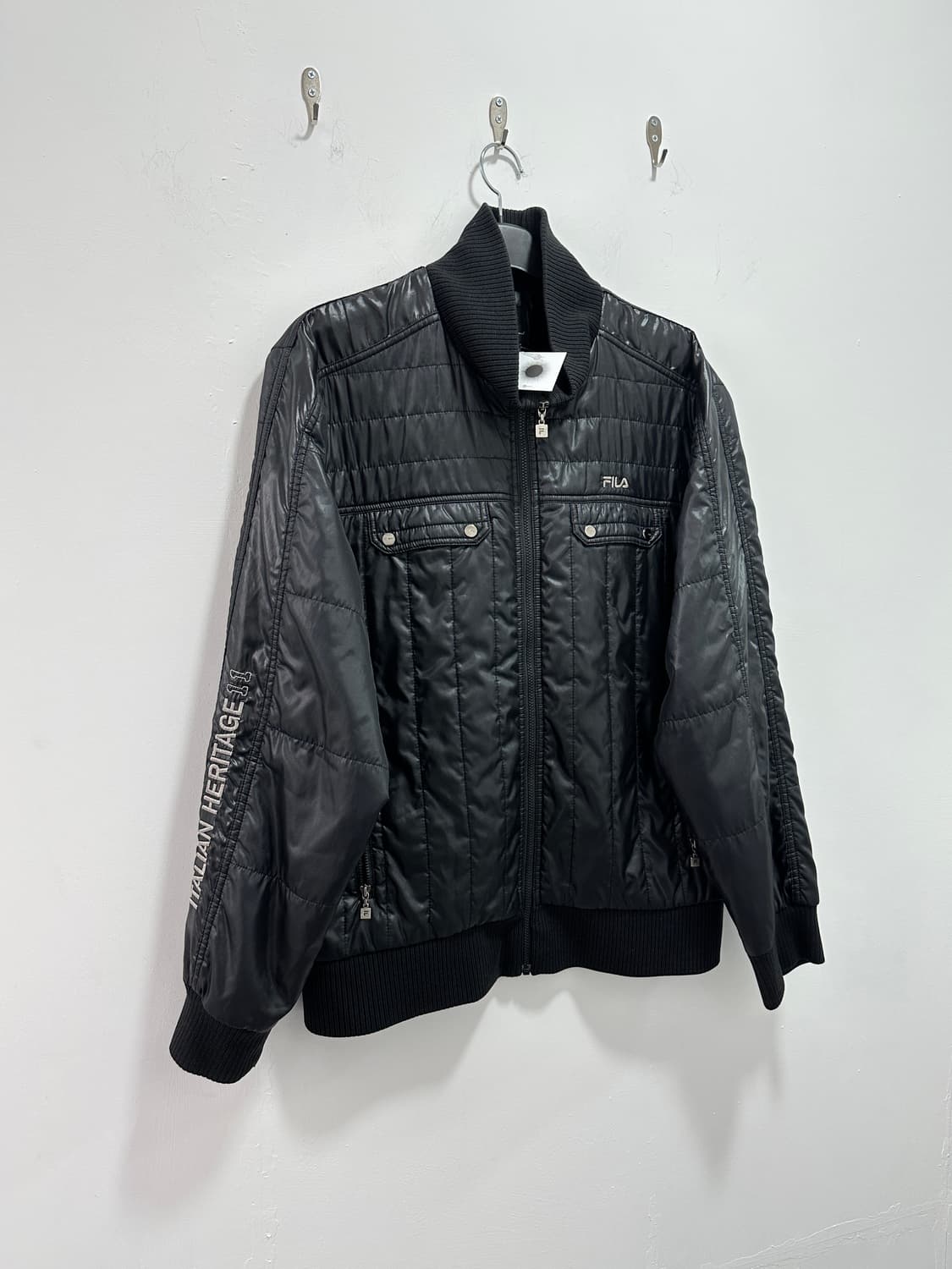 FILA black quilted jacket 상품이미지2