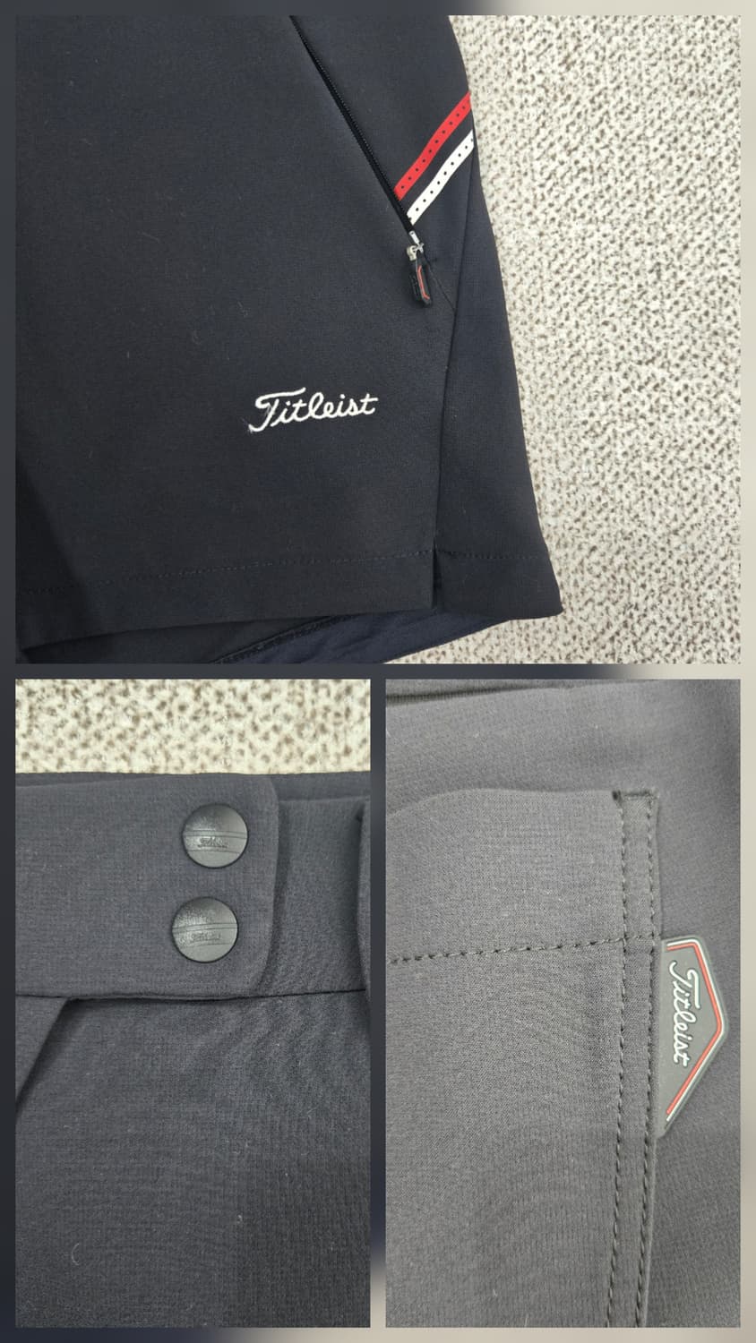 0157 타이틀리스트 여성 골프 반바지 블랙 64 상품이미지4