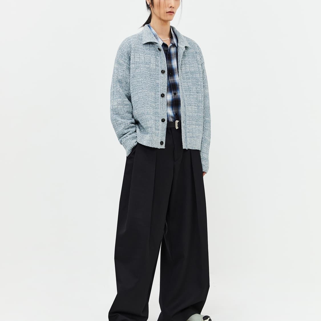 엘무드 메리 부클 카라 가디건 상품이미지5
