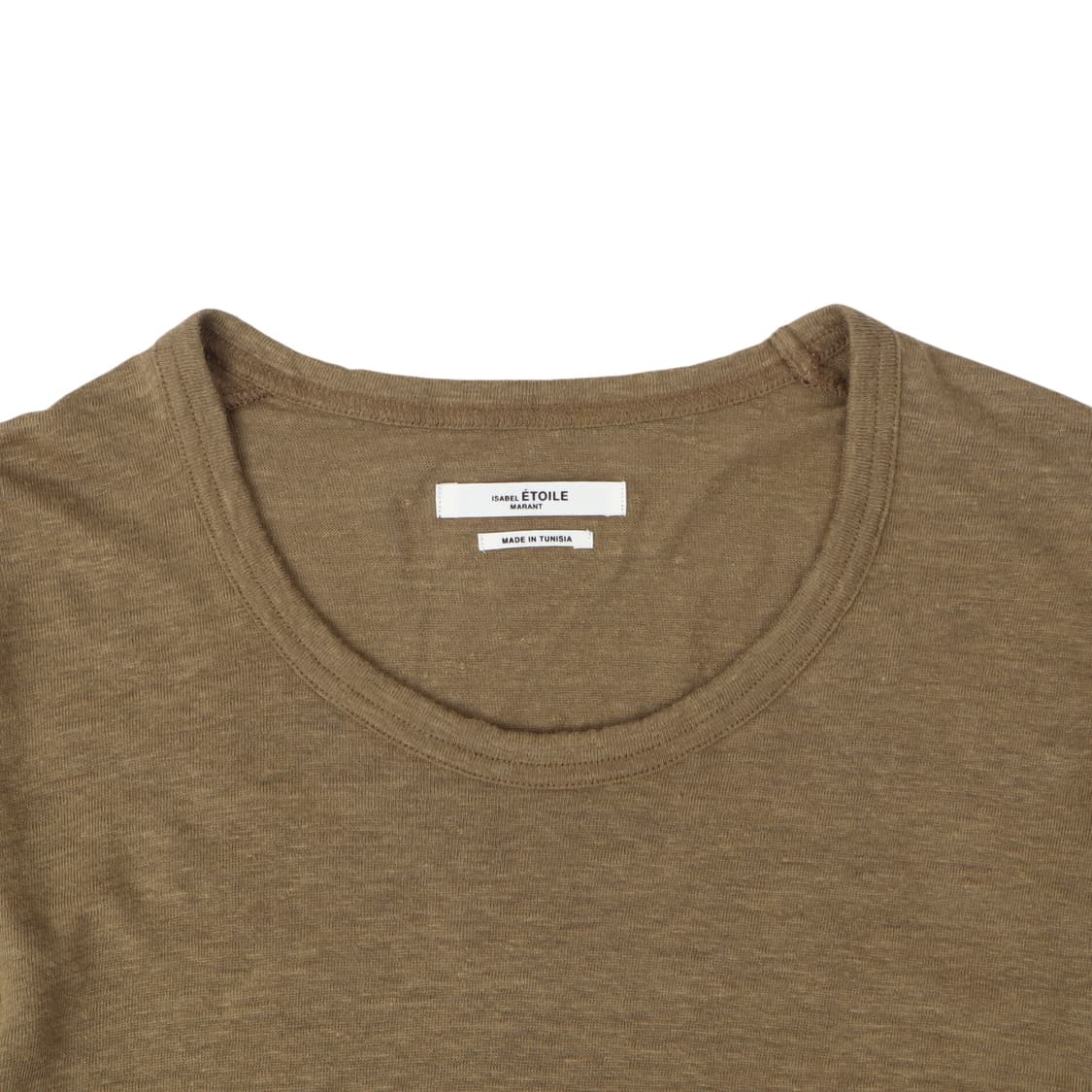 이자벨마랑 카키브라운 린넨 티셔츠 상품이미지2
