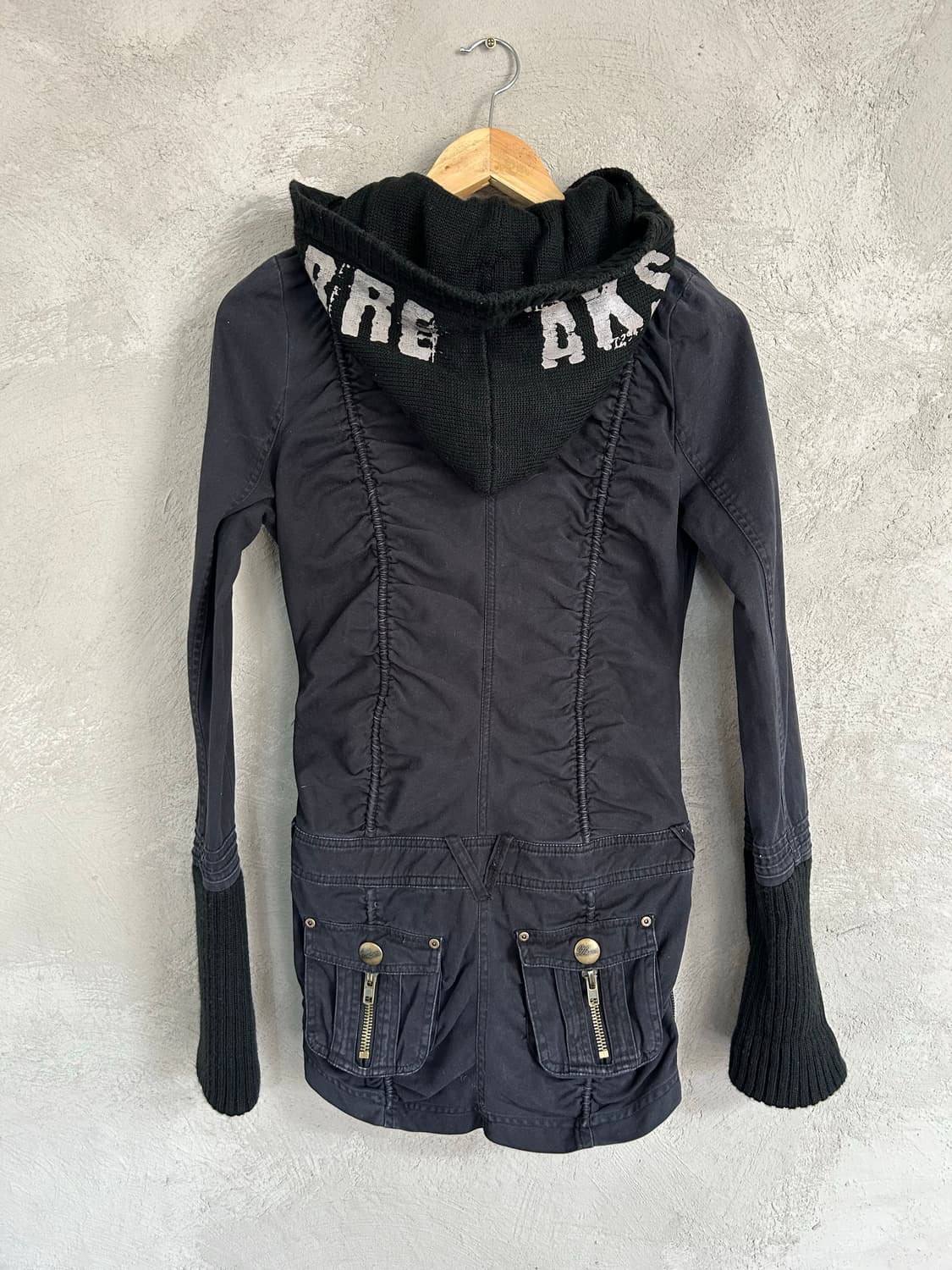 Heaven and  Earth 셔링 롱 펑크갸루 y2k 상품이미지2