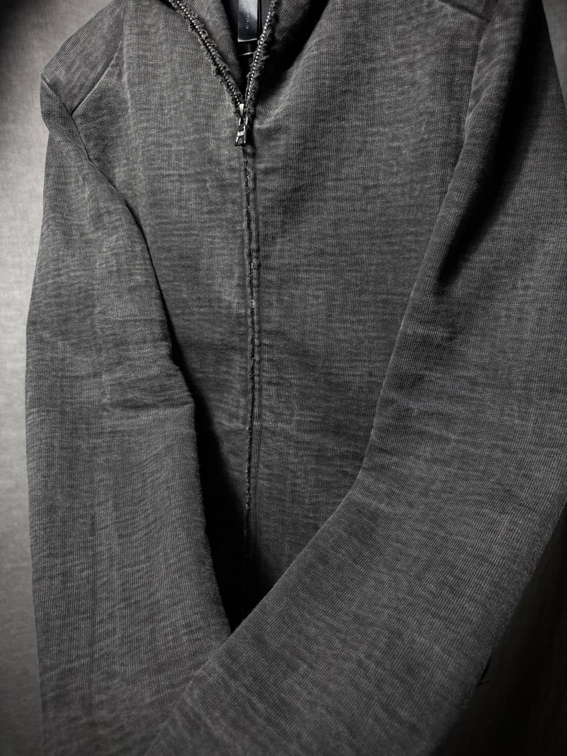 wjk Heavy Cotton Raw Edge Zip Up Hoodie  상품이미지6