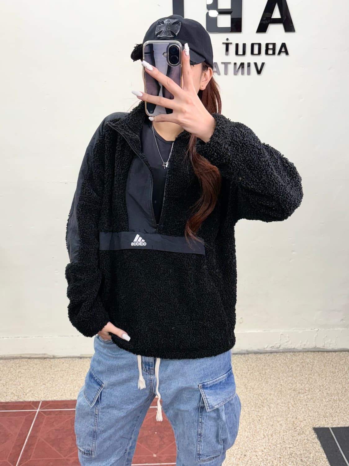 아디다스 후리스 아노락XL 상품이미지1