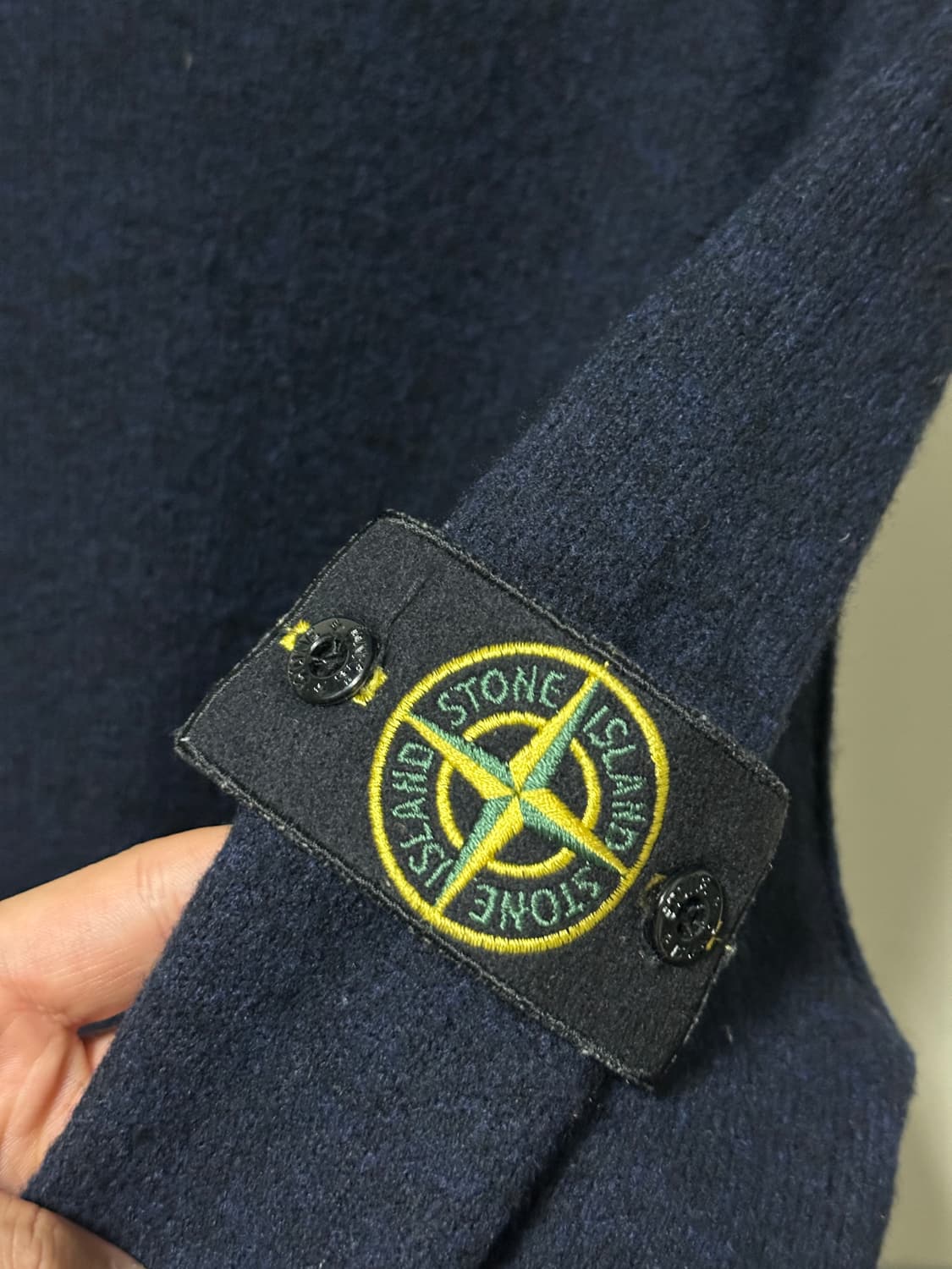 (백화점판) 스톤아일랜드 울 나일론 후디 집업 아노락 니트 L 상품이미지3