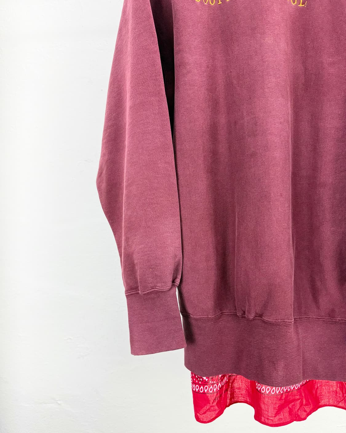 올드 파크 보스턴 버건디 리빌디드 패치 스웨트 셔츠 상품이미지4